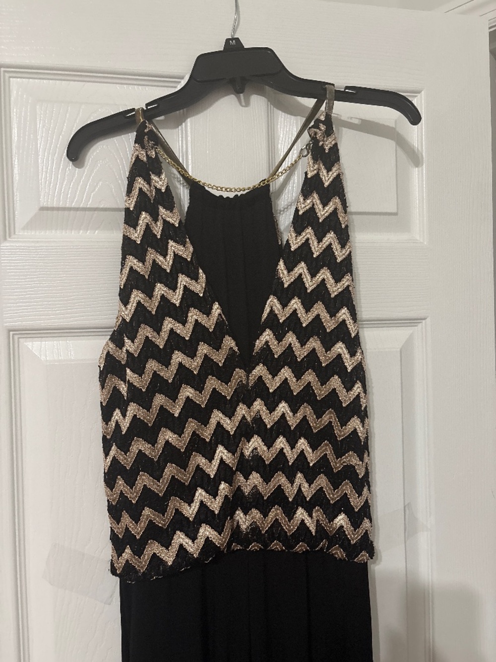 Women’s MSK Black & Gold Jumpsuit